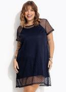 Vestido Azul Marinho em Tule