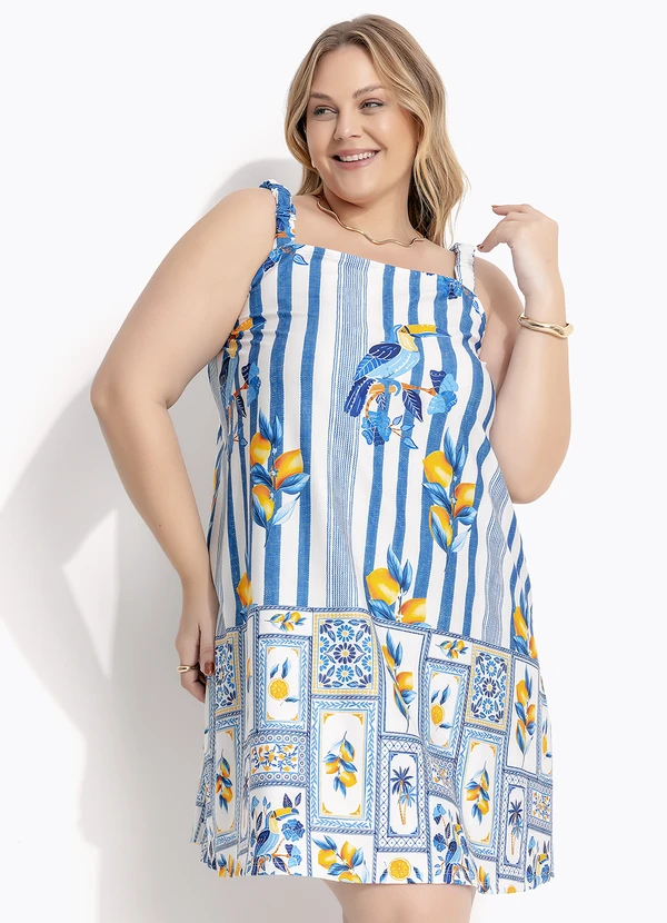 Marguerite - Vestido Azulejo em Malha Fria 9