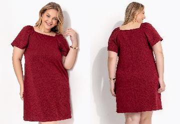 Vestido Bord em Malha Anarruga