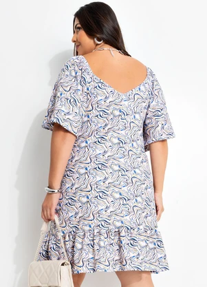 Marguerite - Vestido Branco em Malha Crepe - MARGUERITE