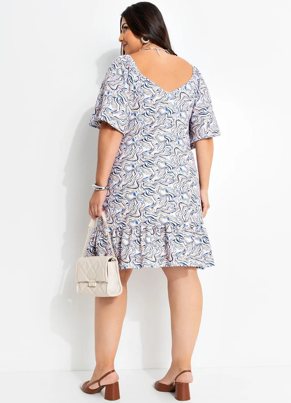 Marguerite - Vestido Branco em Malha Crepe 4