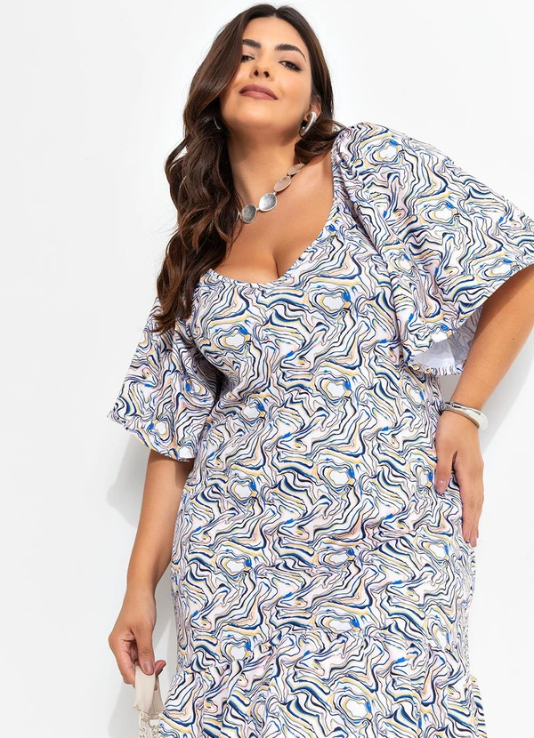 Marguerite - Vestido Branco em Malha Crepe 7