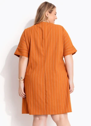 Marguerite - Vestido Caramelo em Alfaiataria - MARGUERITE