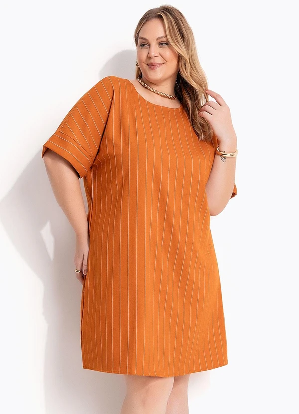 Marguerite - Vestido Caramelo em Alfaiataria