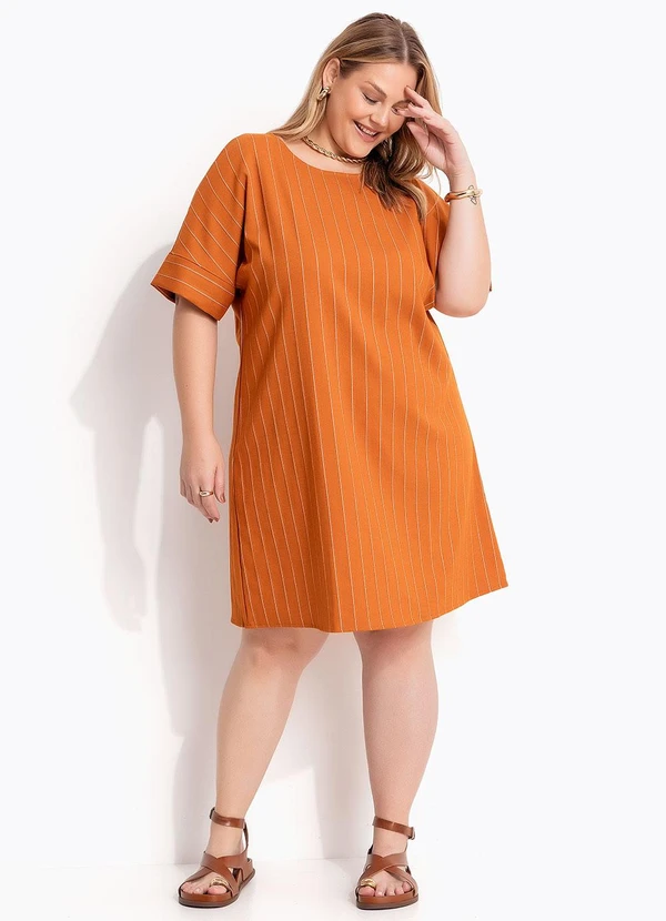 Marguerite - Vestido Caramelo em Alfaiataria 2