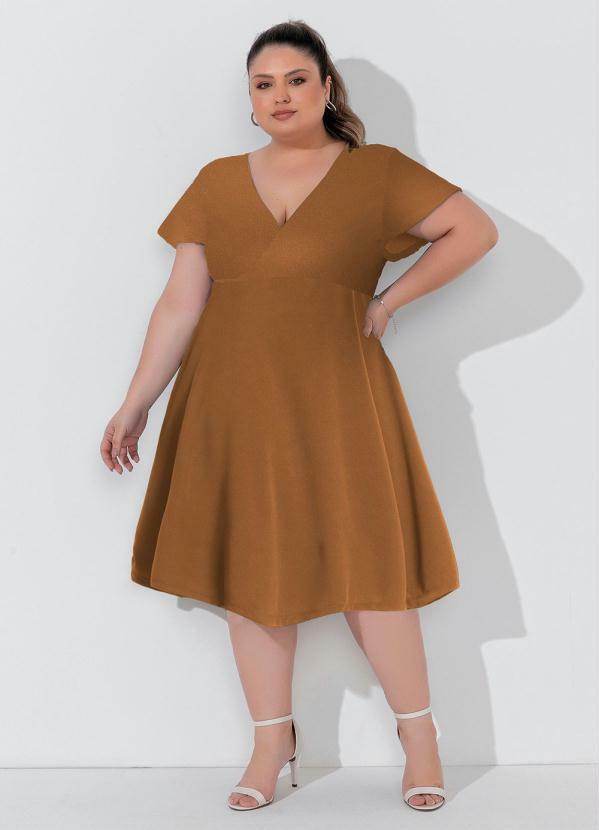 Vestido (Caramelo) Plus Size