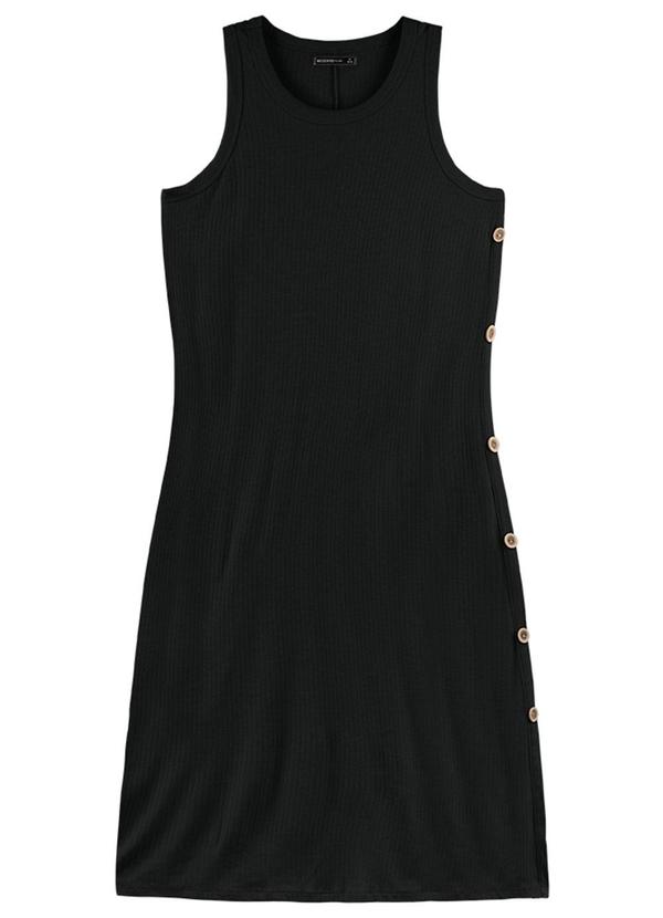 Rezzato - Vestido Classic Summer Plus Size Feminino Preto