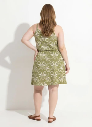 Marguerite - Vestido Coqueiros em Malha Fria - MARGUERITE