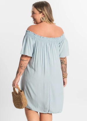 Secret Glam - Vestido Curto Azul - SECRET GLAM