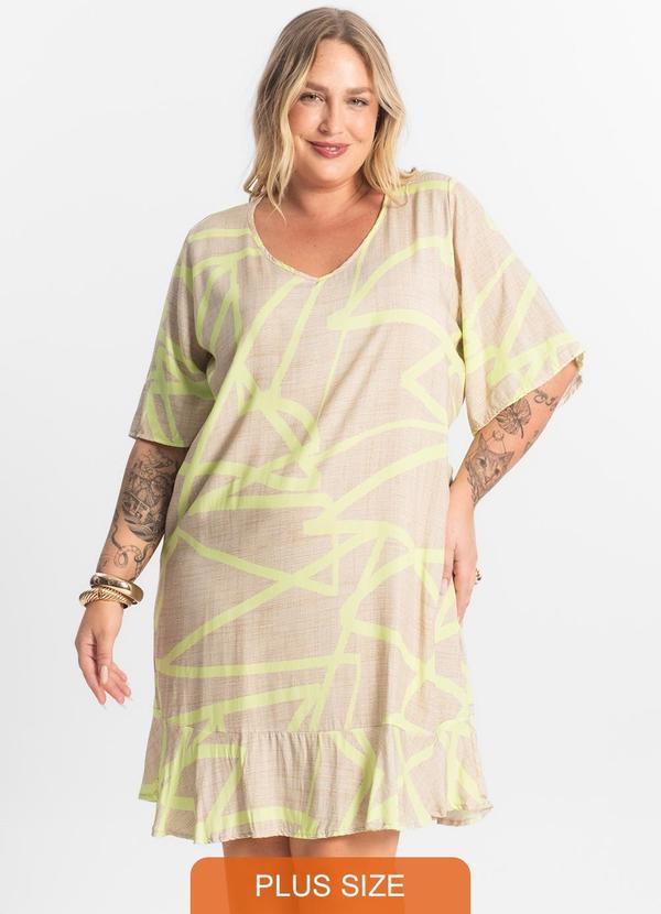 Secret Glam - Vestido Curto Bege