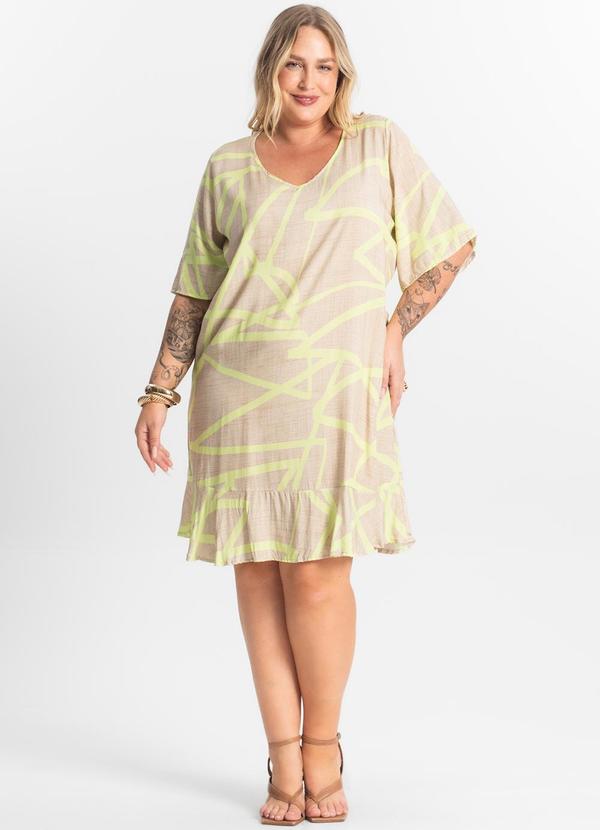 Secret Glam - Vestido Curto Bege 3