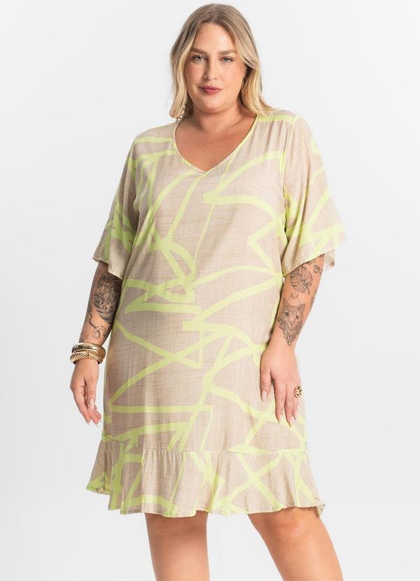 Secret Glam - Vestido Curto Bege 4