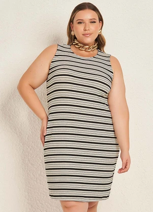 Lisamour - Vestido Curto Canelado Preto - LISAMOUR