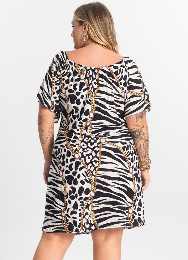 Secret Glam - Vestido Curto Ciganinha Branco 2