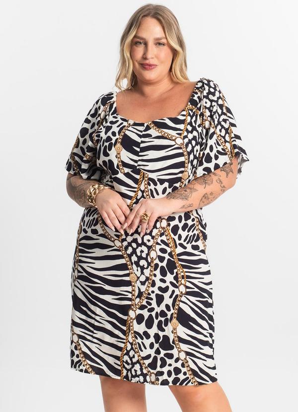 Secret Glam - Vestido Curto Ciganinha Branco 4