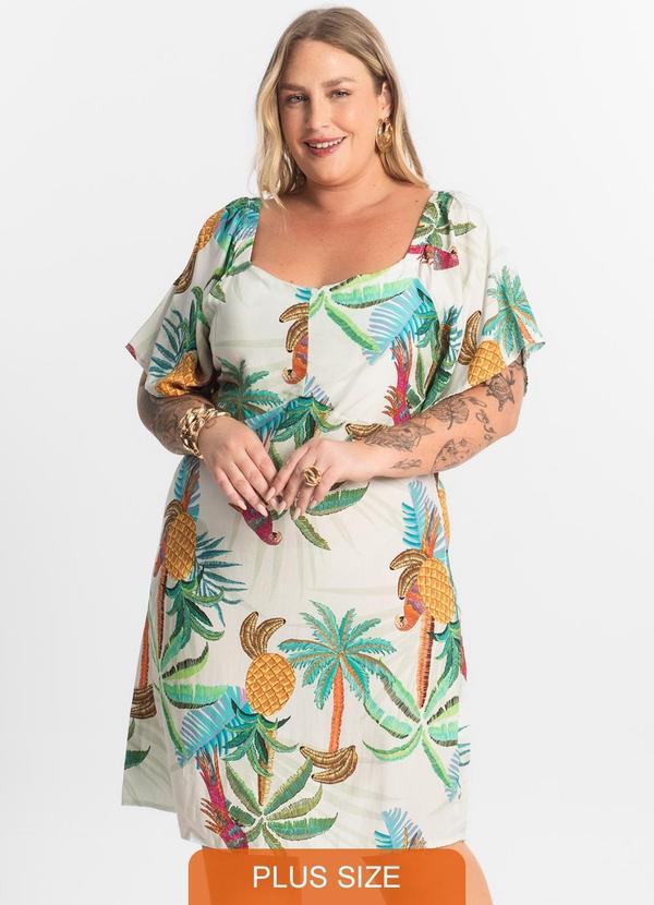 Secret Glam - Vestido Curto Ciganinha Branco