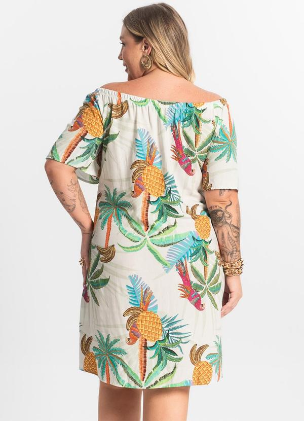 Secret Glam - Vestido Curto Ciganinha Branco 2