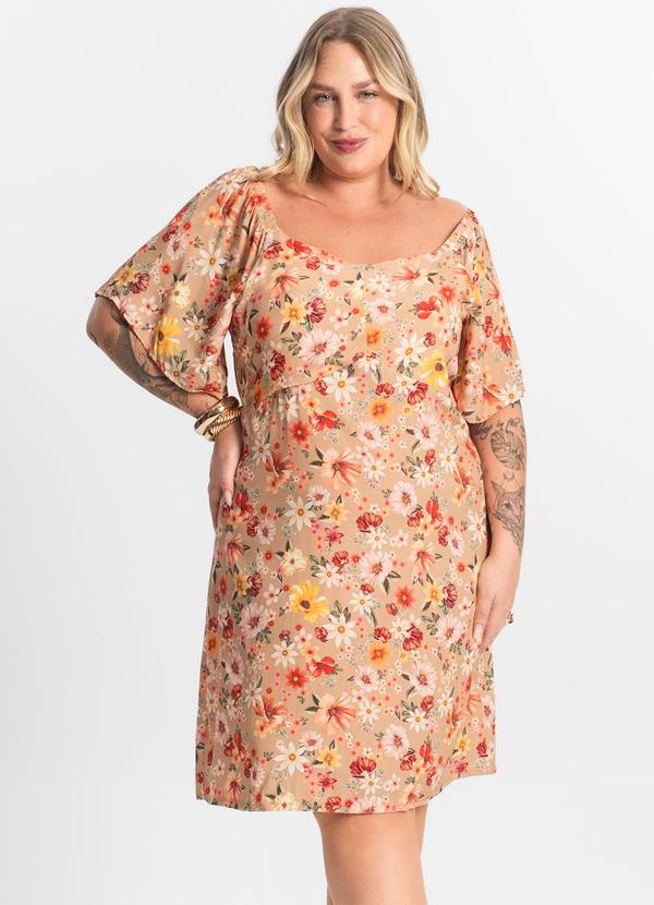 Secret Glam - Vestido Curto Ciganinha Marrom 4