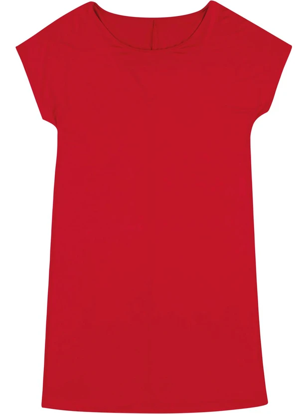 Malwee - Vestido Curto em Malha PlusVermelho