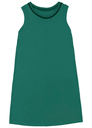 Malwee - Vestido Curto em Viscose Conforto PlusVerde  - MALWEE