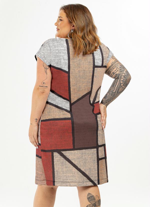 Donna Peck - Vestido Curto Estampado Vermelho 2