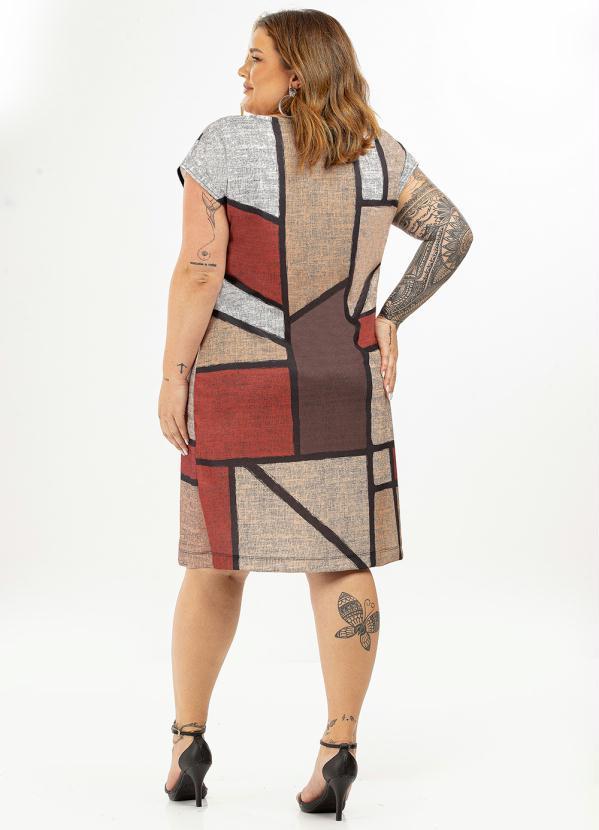 Donna Peck - Vestido Curto Estampado Vermelho 4