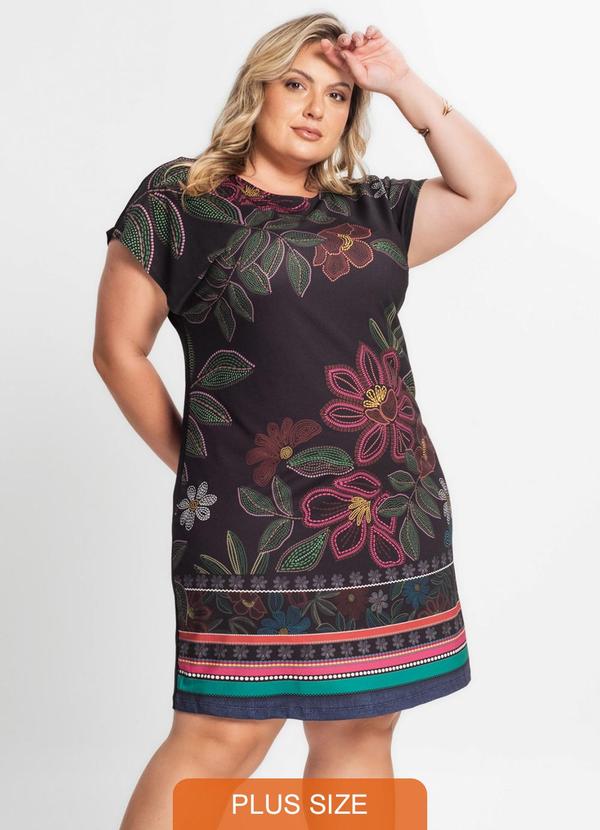 Secret Glam - Vestido Curto Feminino Plus Size Preto 3