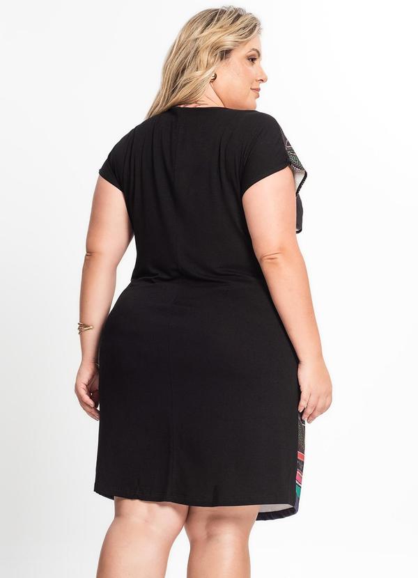 Secret Glam - Vestido Curto Feminino Plus Size Preto 2