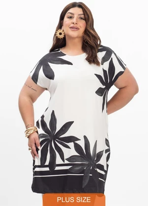 Secret Glam - Vestido Curto Feminino Plus Size Preto - SECRET GLAM