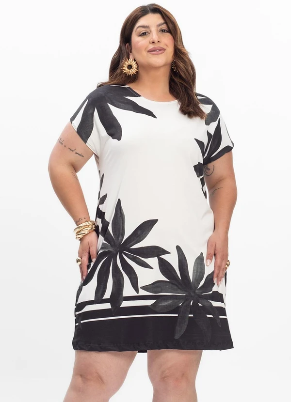 Secret Glam - Vestido Curto Feminino Plus Size Preto 4