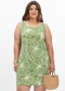 Secret Glam - Vestido Curto Feminino Plus Size Bege - variação: Verde