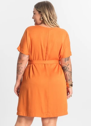 Secret Glam - Vestido Curto Laranja - SECRET GLAM