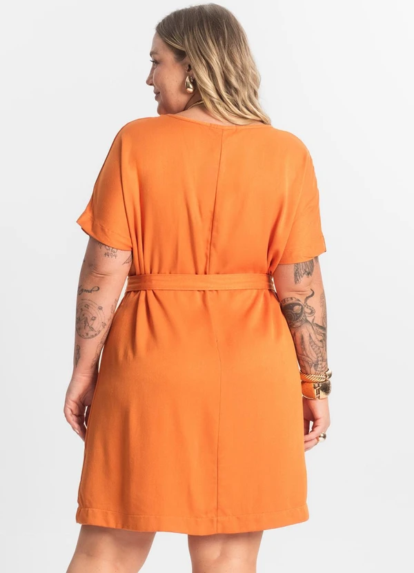 Secret Glam - Vestido Curto Laranja 3