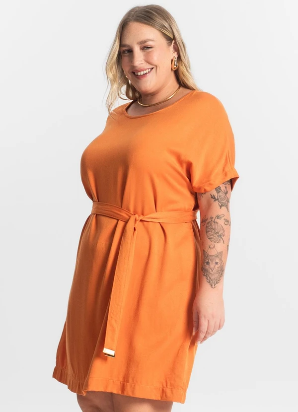 Secret Glam - Vestido Curto Laranja 1