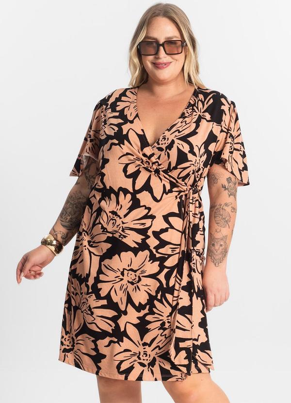 Secret Glam - Vestido Curto Marrom 4