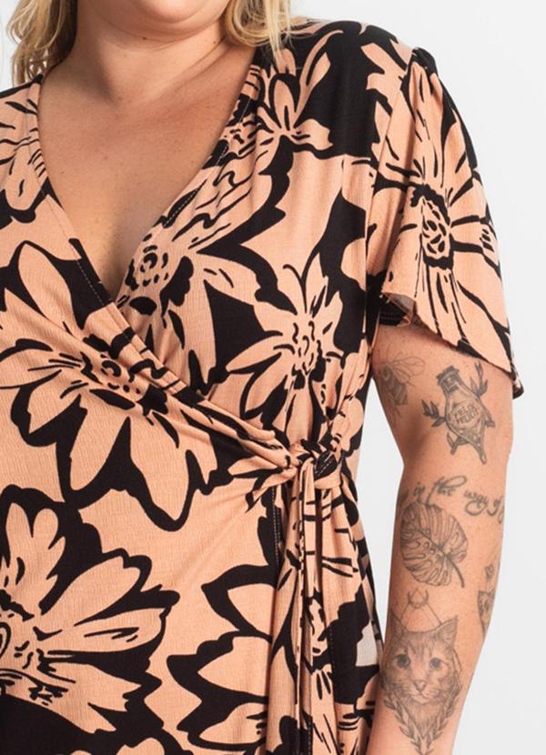 Secret Glam - Vestido Curto Marrom 5