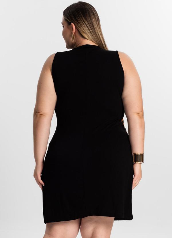 Secret Glam - Vestido Curto Plus Size Preto 2