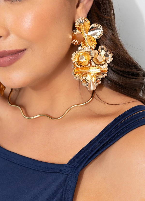 Marguerite - Vestido de Alças Marinho Plus Size 7