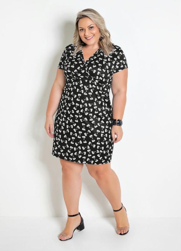 Marguerite - Vestido Decote Transpassado Laços Plus Size 5