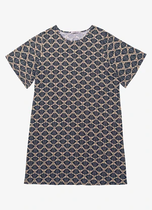Secret Glam - Vestido Estampado Plus Size Marrom - SECRET GLAM