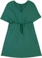 Malwee - Vestido Evasê com Amarração PlusVerde  - variação: Verde