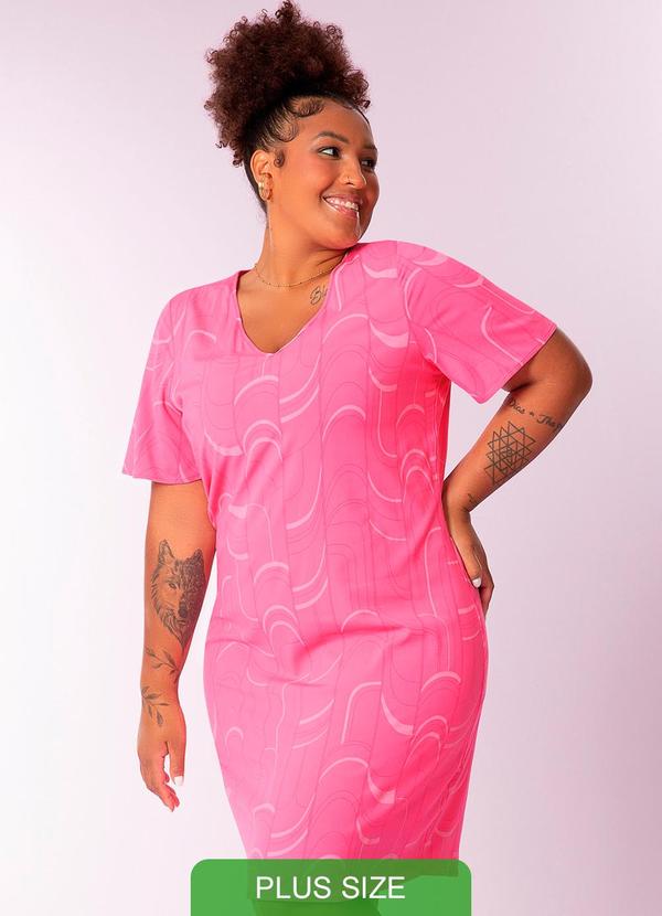 Habana - Vestido Feminino com Forro Rosa