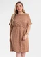 Secret Glam - Vestido Feminino Curto Estampado Marrom - variação: Marrom