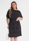 Secret Glam - Vestido Feminino Curto Estampado Marrom - variação: Preto