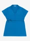 Secret Glam - Vestido Feminino Curto Viscose Sarjada Azul - variação: Azul