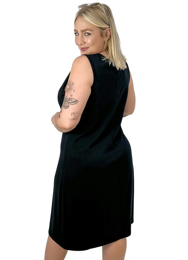 Miss Masy Plus - Vestido Feminino Fran Preto 2
