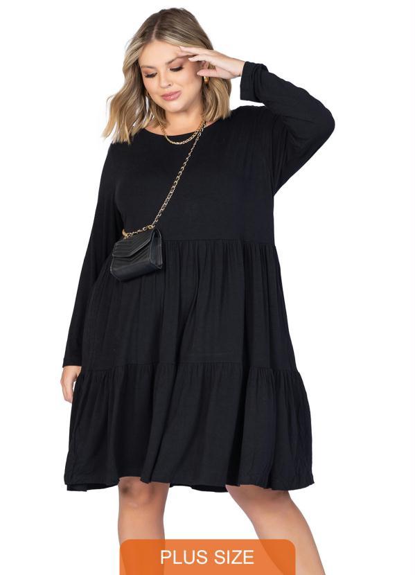 Miss Masy Plus - Vestido Feminino Plus Size com Babados