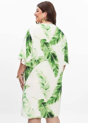 Secret Glam - Vestido Feminino Plus Size Curto Bege - SECRET GLAM