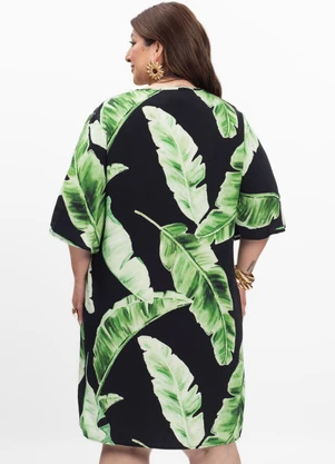 Secret Glam - Vestido Feminino Plus Size Curto Preto - SECRET GLAM
