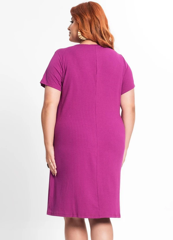 Secret Glam - Vestido Feminino Plus Size Roxo 2